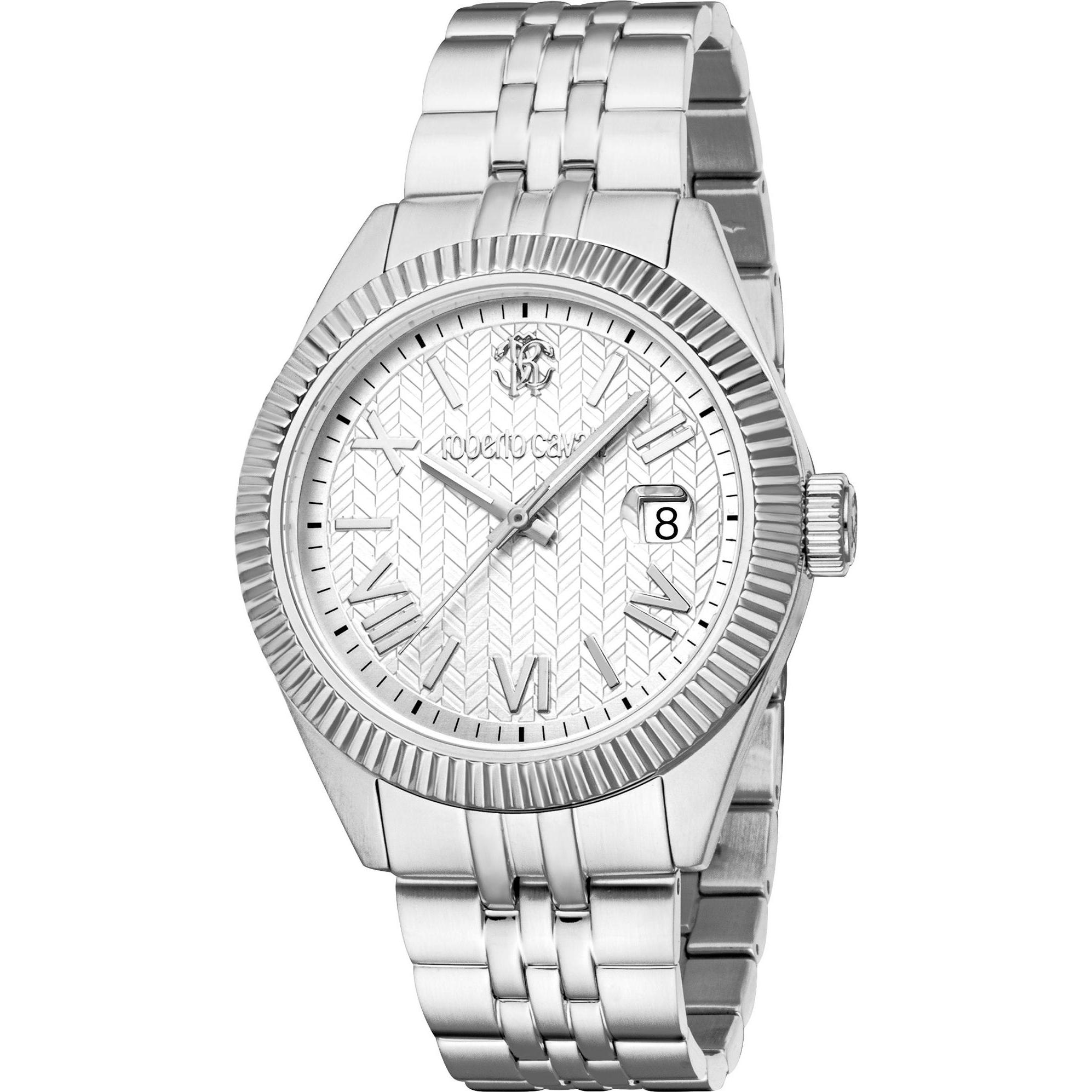 Just Cavalli, Armbanduhr, Herrenuhr Uomo Classico III, Silber, (40 mm)
