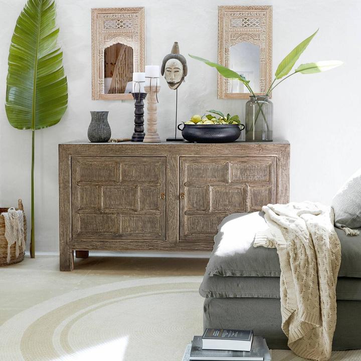 Image du produit Loberon Kommode Tarikah antikgrau (160 x 44 x 90 cm)