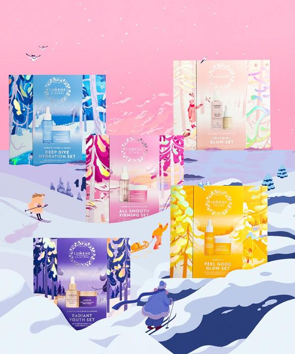 Image du produit Lumene Raikas Refreshing Morning Gift Set Body & Hair Wash Gel 200ml Deodorant Stick 60g (Set soin du corps)