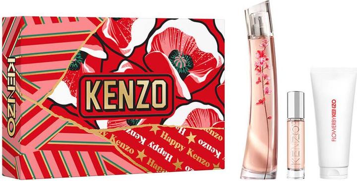 Kenzo Weihnachtsbox Flower Ikebana 75ml Reisespray 10ml Körperlotion 75ml (Körperpflegeset)