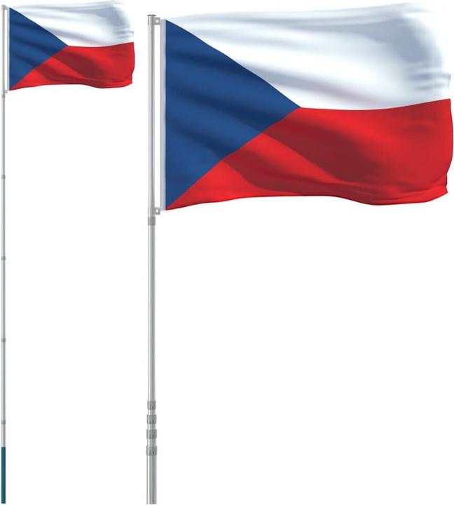Image du produit vidaXL tschechische Flagge (90 x 150 cm)