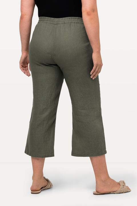 Produktbild Ulla Popken 7/8-Leinenhose, elastischer Bund, natürlich kühl (56)