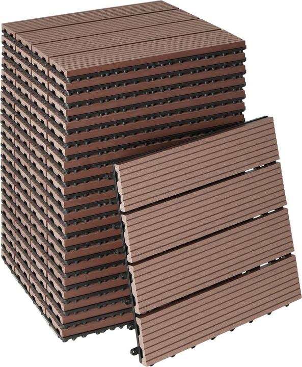 Produktbild tectake Tegulas-Set (22x, 31 x 31 cm)