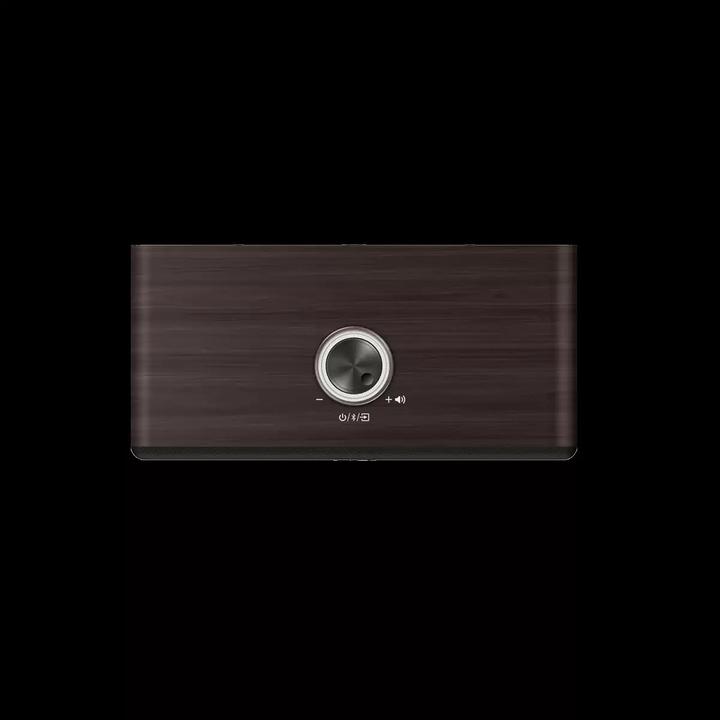 Actual product image Genius SP-HF505BT Bluetooth-Lautsprecher dunkelbraunes Holz
