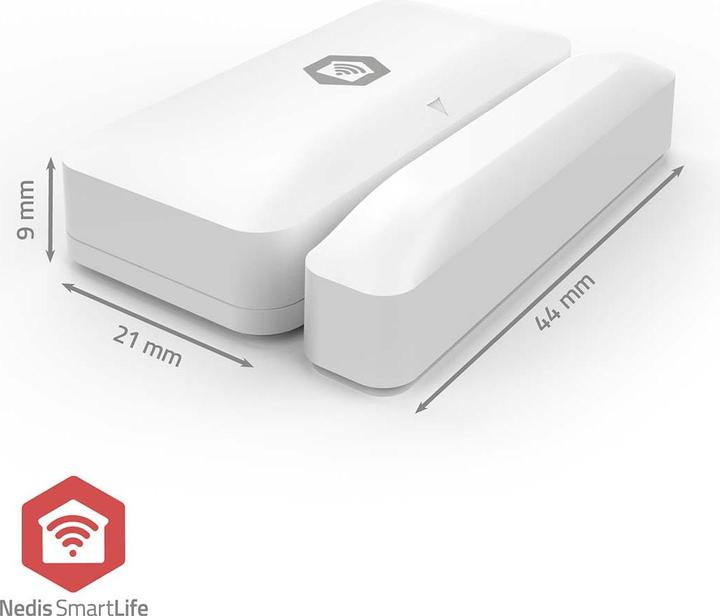 Actual product image Nedis SmartLife Tür-Fenster-Sensor | Zigbee 3.0 | Batteriebetrieben | Android™ / IOS | Weiss