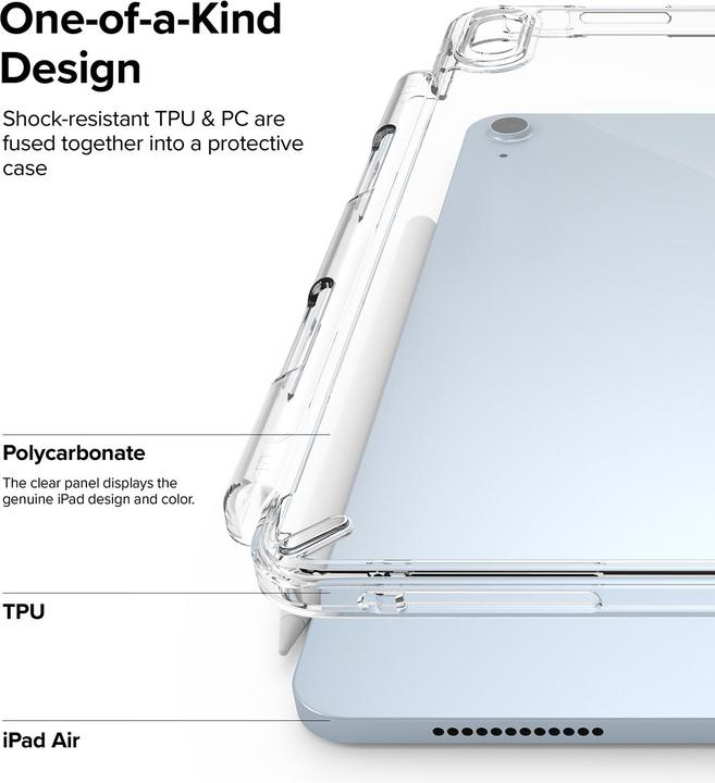 Produktbild Ringke iPad Air 10.9 (2020) Case Fusion Clear (Apple iPad Air 2020, Apple iPad Air 2022)