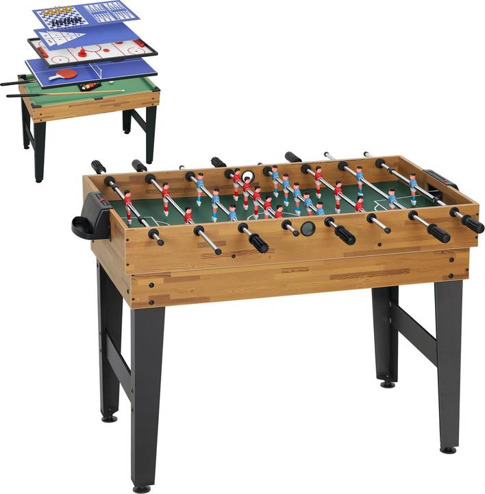 SportNow Multi Spieltisch MDF, Kunststoff Walnuss