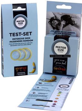 Produktbild Mister Size Pure Feel Test Set - Condoms 53, 57, 60 mm - 3 Pieces - DE (3 Stk.)