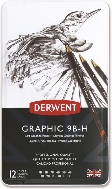 Immagine prodotto Derwent Matite morbide Graphic, 12 barattoli (9B, 12 x)