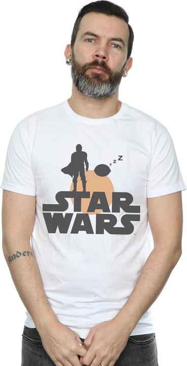 Produktbild Star Wars The Mandalorian Mando And The Child Silhouette TShirt (4XL)