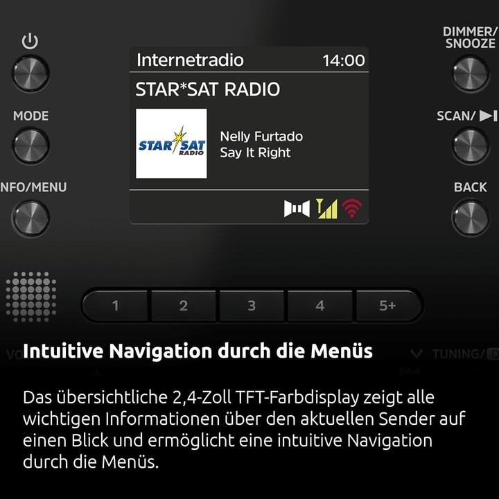 Actual product image TechniSat DigitRadio 550 IR (Web radio, DAB+, FM, UNDOC, Wi-Fi)