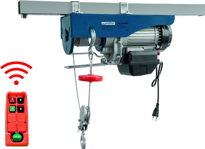 Actual product image Proton Electric SW-500MRC cable winch with wireless remote control