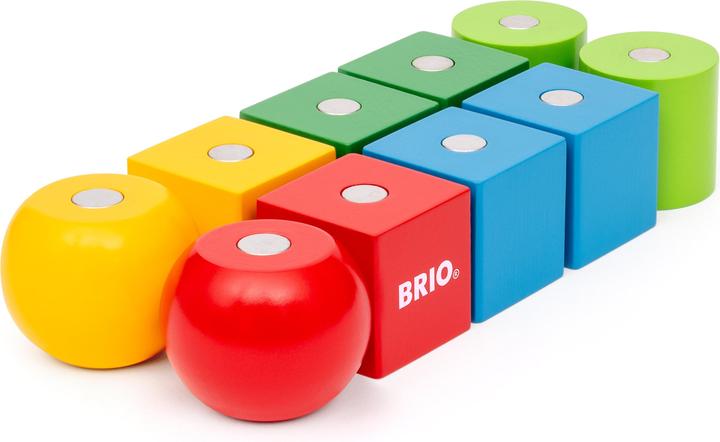 Immagine prodotto Ravensburger BRIO - 30435 Blocchi magnetici in legno | Blocchi di legno per bambini dai 12 mesi in su