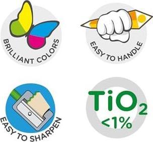 Actual product image Carioca Farbstift Supercolor Maxi E-12 (12x)