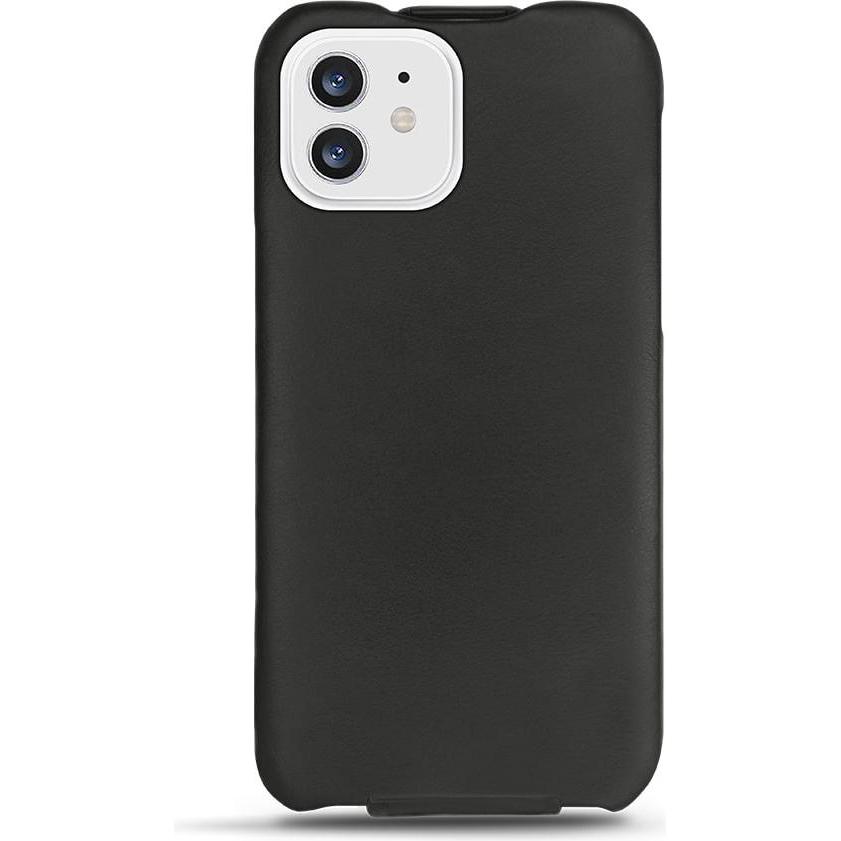 Noreve Lederschutzhülle vertikal (Apple iPhone 12 mini), Smartphone Hülle, Braun