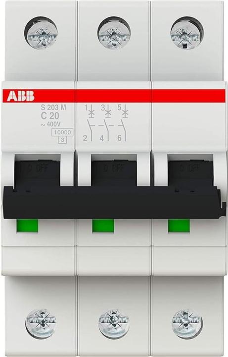 Produktbild ABB S203M-C20 Sicherungsautomat 20A pro M compact 3-polig