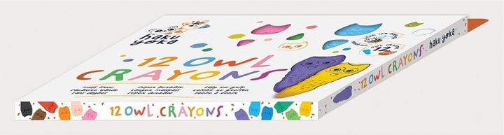 Actual product image Magni Figure wax crayons owl (Multicoloured, 12 x)