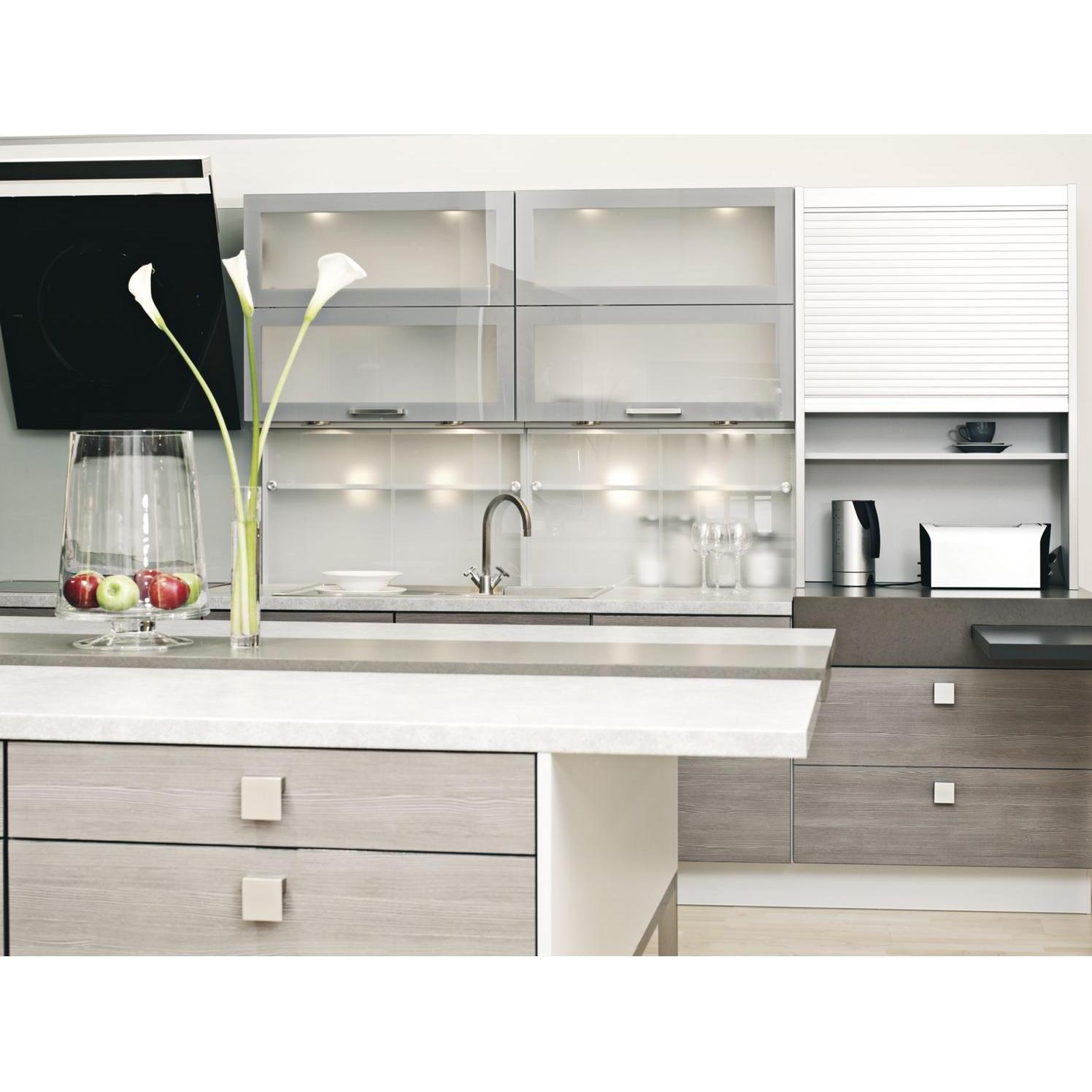 Thumbnail - Rehau, Möbelausstattung, RAUVOLET metallic line Rollladenset, KB 600mm, Kunststoff/Edelstahl Effekt (1 Stk.)