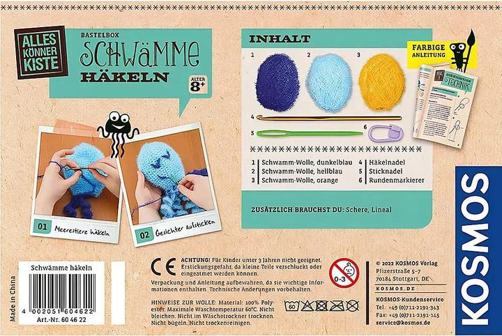 Actual product image Kosmos Craft box crochet sponges