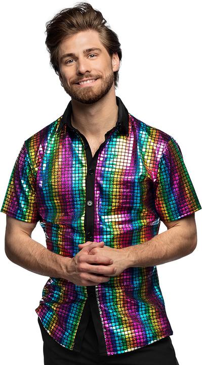 Image du produit Boland Chemise Disco Diamond Arc-en-ciel (L)