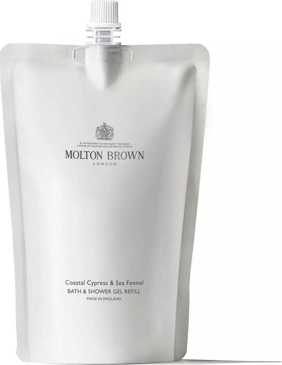 Molton Brown Ricarica di gel da bagno e doccia al cipresso costiero e al finocchio marino (400 ml)