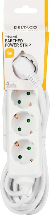 Actual product image Deltaco GT-0402 power extension 4 AC outlet(s) Indoor White
