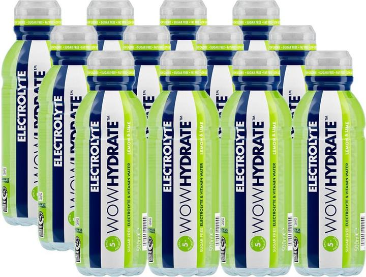 Produktbild Wow Hydrate Electrolyte Water (12 x 500ml) (Zitrone, 12 x)