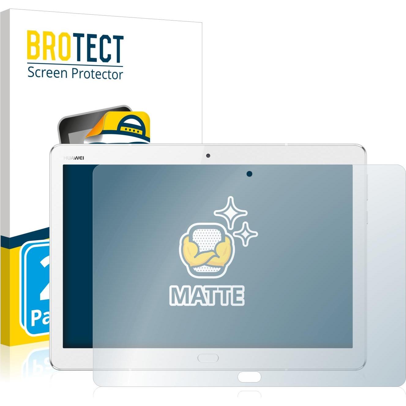 BROTECT Entspiegelungs-Schutzfolie Displayschutz Matt (2 Stück, MediaPad M3 Lite 10.1), Tablet Schutzfolie