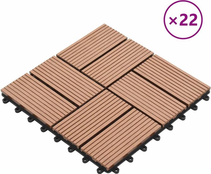 Produktbild vidaXL Terrassenfliese (22x, 30 x 30 cm)