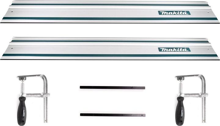 Produktbild Makita Führungsschienen Set 2x Führungsschiene 1000mm + 2x Führungsschienenverbinder + 2x (185 mm)