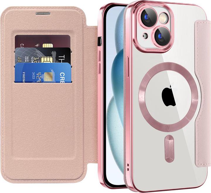 Produktbild Techsuit - SmartMag Book Case - iPhone 15 - Pink (Apple iPhone 15)