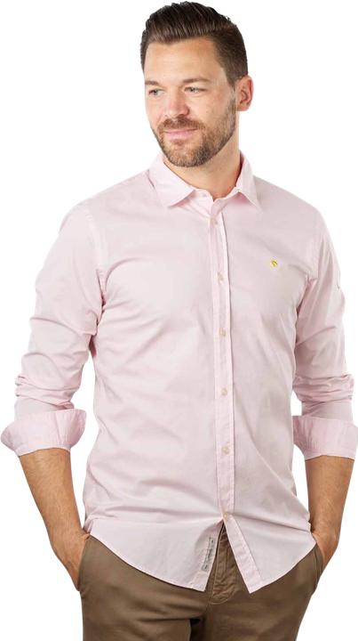 Actual product image Scotch & Soda Solid Poplin Shirt Long Sleeve Rose (L)