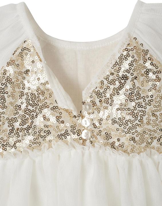 Actual product image Vertbaudet Kurzärmeliges Mädchen Festkleid mit Pailletten (86)