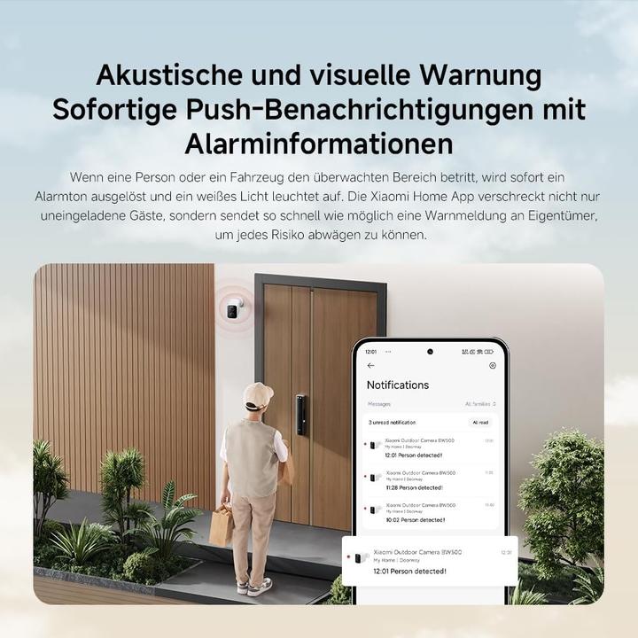 Immagine prodotto Xiaomi Telecamera per esterni BW500, BHR8301GL (2560 x 1440 Pixels)
