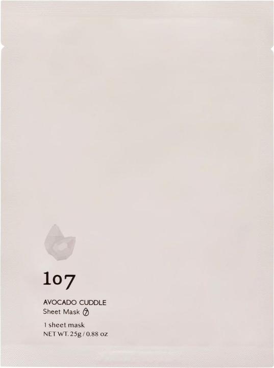 Actual product image 107 Beauty Avocado cuddle sheet mask