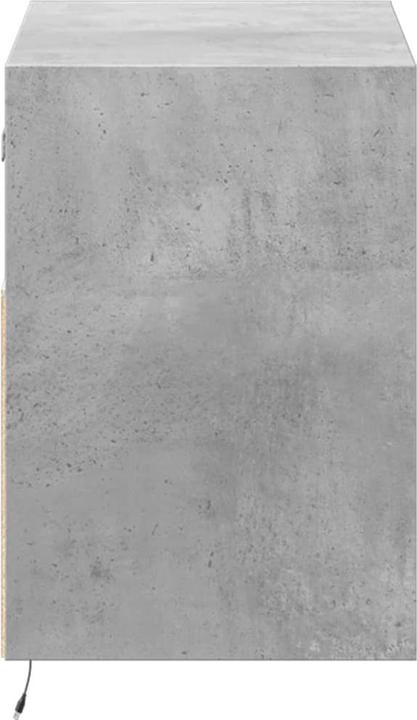 Image du produit vidaXL Armoire TV Armoire murale Lowboard Suspendu avec éclairage LED Gris béton