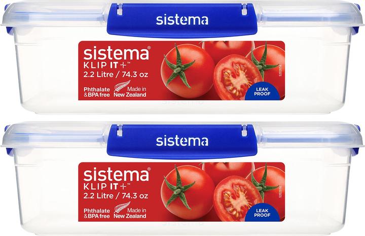 Actual product image Sistema Rectangle Klip It Plus 2Pack 2.2L (2.20 l)