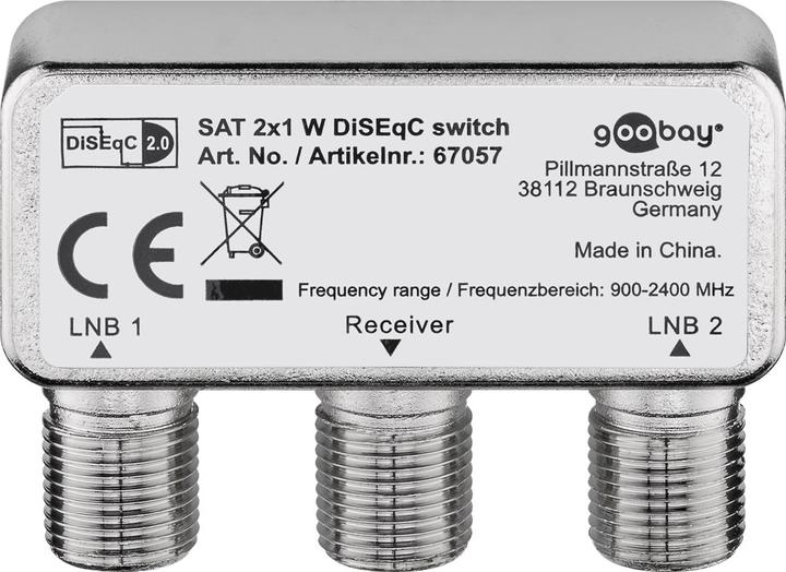 Produktbild Goobay DiSEqC Umschalter 2x1 (DiSEqC)