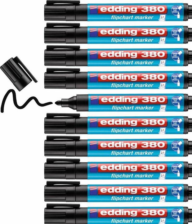 Actual product image Edding FLIPCHART MARKER ED380,BLACK (1x)