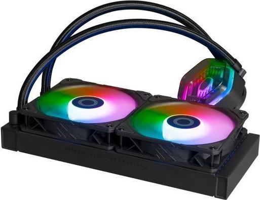 Image du produit Cooler Master MLX-D24M-A25PZ-RW MasterLiquid 240 Atmos ARGB, 4 broches, 2x 120mm, 690-2500 RPM
