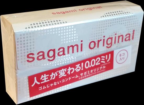 Sagami Original 0.02» latexfrei, 6 ultradünne Kondome für Latex-Allergiker (6 Stk.)
