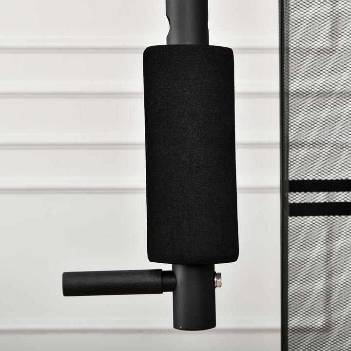 Actual product image Homcom Kraftstation Metall, PU-Kunstleder Schwarz