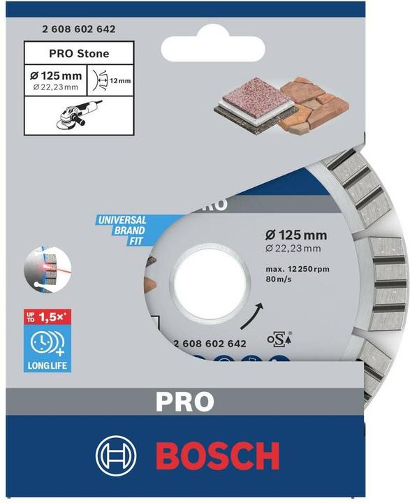 Produktbild Bosch Professional Zubehör PRO Multi Material Diamanttrennscheibe, 125 x 22,23 mm