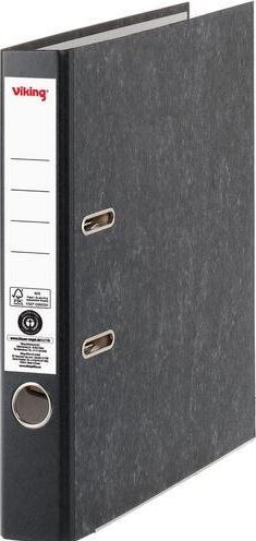 Viking Folder DIN A4 50 mm black 2 rings cardboard smooth (A4, 50 mm, 1 Piece)