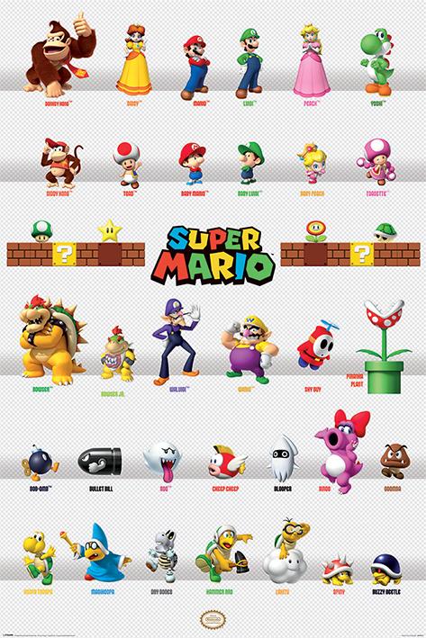 Nintendo Character Parade (61 x 91.5 cm)