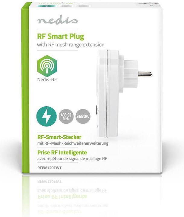 Image du produit Nedis Prise RF ON/OFF Extension de la portée du maillage RF Schuko type F 3680 W Blanc