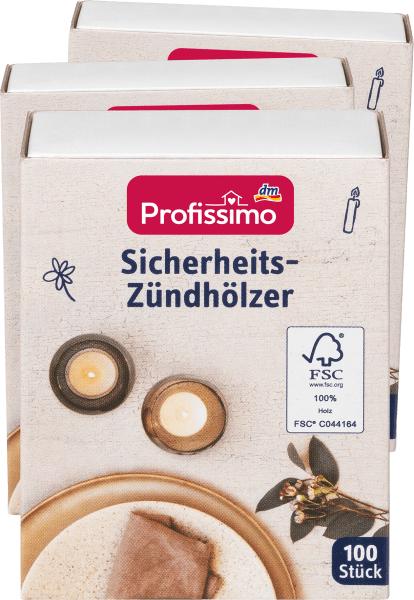 Produktbild dm Profissimo Sicherheits-Zündhölzer
