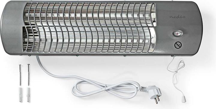 Produktbild Nedis HTBA10GY Bad-Schnellheizer 1200W 12m² Grau (1200 W)