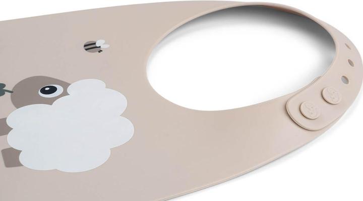 Actual product image Done by Deer Lätzchen Silikon-Lätzchen - Sheepy - Sand (0 Months)