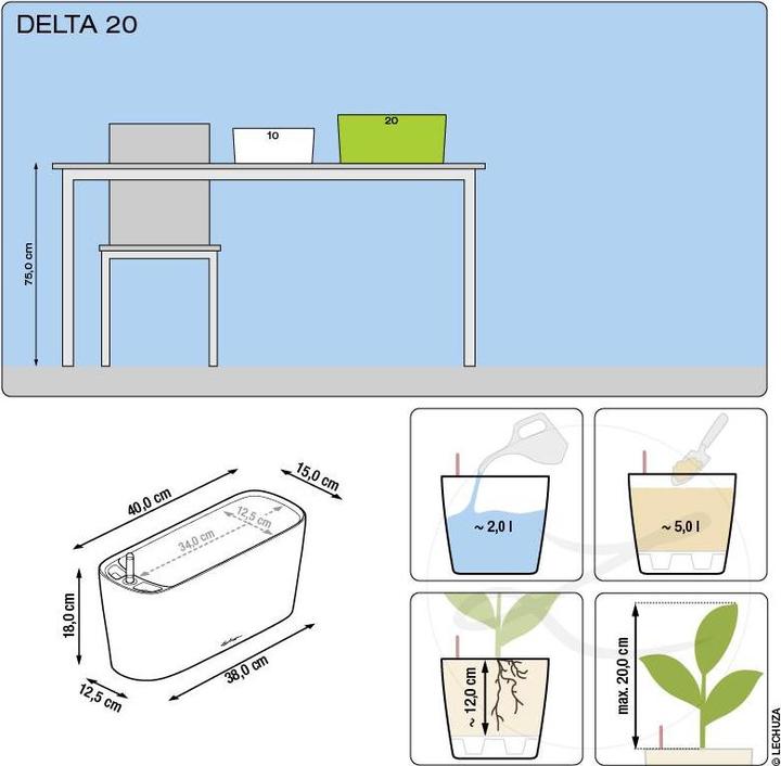 Productafbeelding Lechuza Delta (40 x 15 x 18 cm)